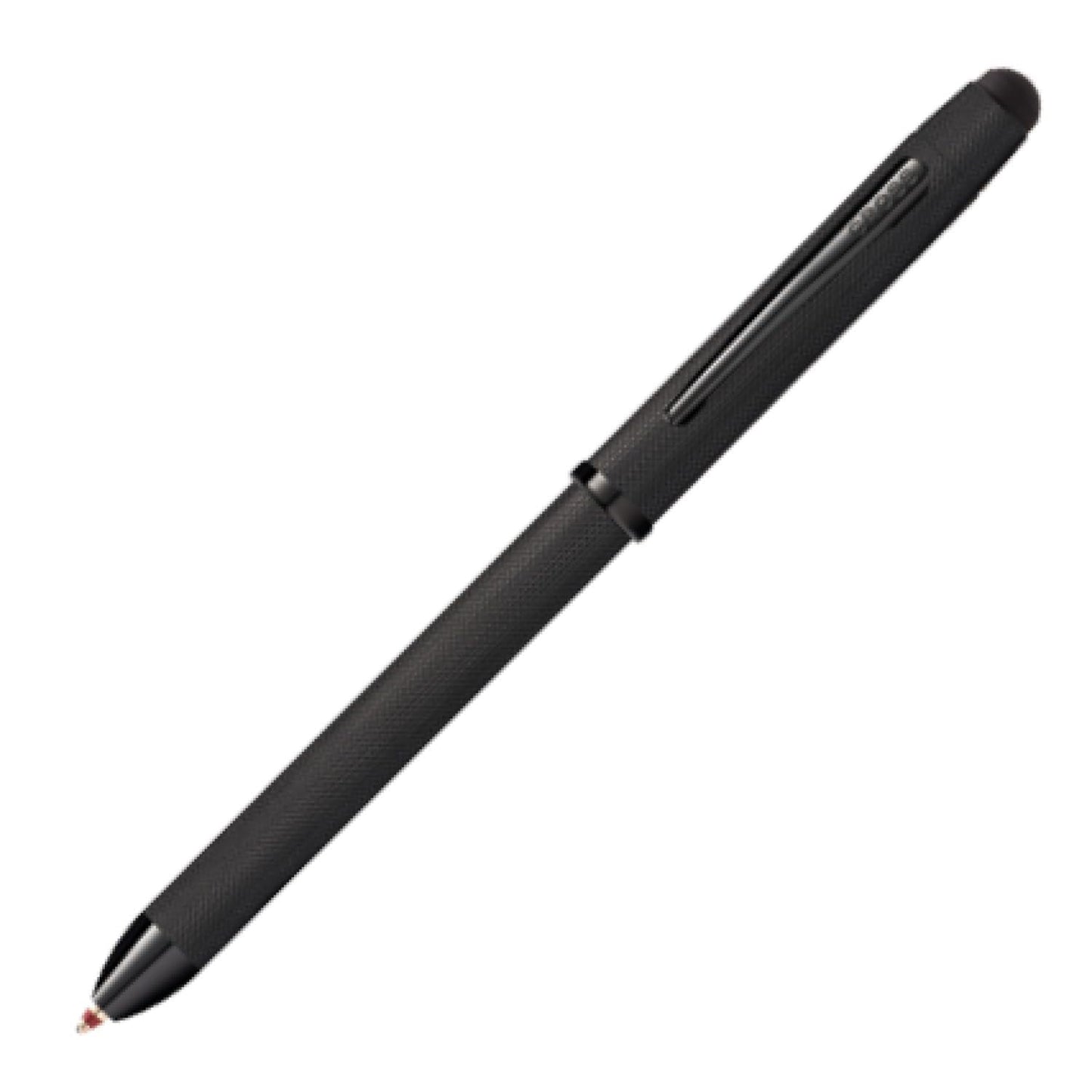 Cross Tech3+ Refillable Multi-Function Ballpoint Pen with Stylus, Medium Ballpen and Pencil, Includes Premium Gift Box - Brushed Black