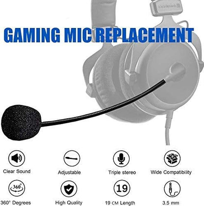 AKKE Replacement Mic 3.5mm Detachable Gaming Microphone Boom Compatible with PDP Afterglow AG6 Ear Force Xbox One Stealth 400 420x 450 500p 520 Recon 50x 50p 50 60p