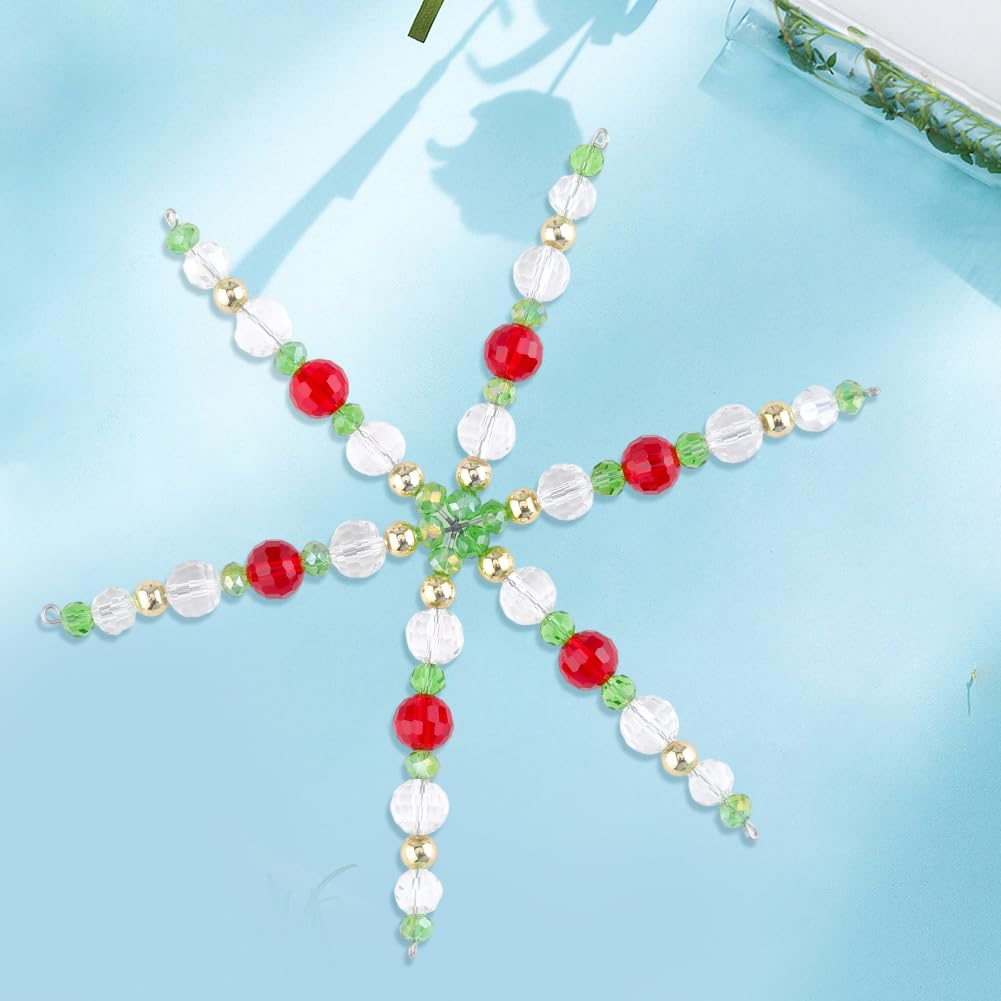 SUNNYCLUE 30Pcs Wire Snowflake Frame Snowflake Ornaments Bulk Iron Winter Decor Alloy Holiday Xmas Christmas Beaded Ornaments Wire for Making Party Beading Project Decorations DIY Crafting Supplies
