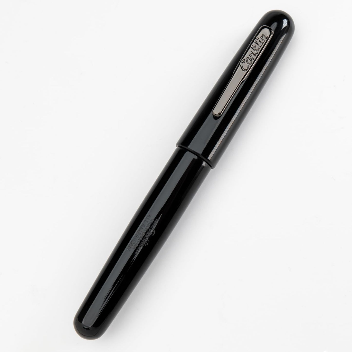 Conklin All American Fountain Pen in Black – Medium Nib, Timeless Design & Premium Craftsmanship – Ideal Gift for Professionals & Collectors
