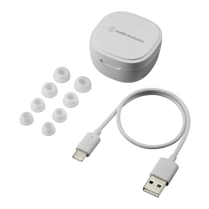 Audio-Technica ATH-SQ1TWWH Wireless in-Ear Headphones, White