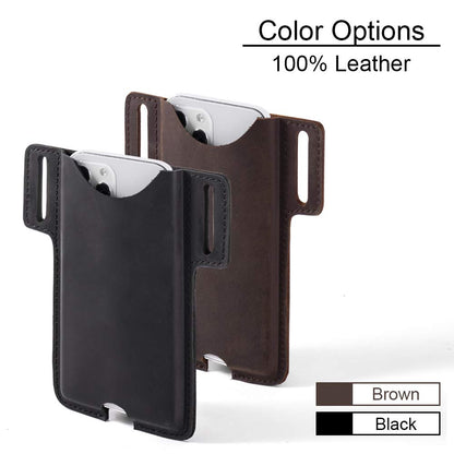Gentlestache Leather Phone Holster, Cell Phone Case, Belt Loop Leather Pouch Sheath for Phone14 Pro Max/13 Pro Max, Galaxy S22 Ultra/S22+