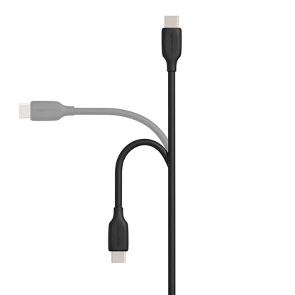 Amazon Basics 2-Pack USB-C to USB-A 2.0 Fast Charger Cable, 480Mbps Speed, USB-IF Certified, for Apple iPhone 16/15, iPad, Samsung Galaxy, Tablets, Laptops, 1.8 m, Black