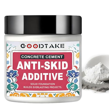 Concrete Anti-Skid Additive with Aluminum Oxide ? 8 oz | Non-Slip Surface Coating | Durable Traction for Floors, Steps, and Driveways | Easy to Mix, Long-Lasting Grip (8 oz)