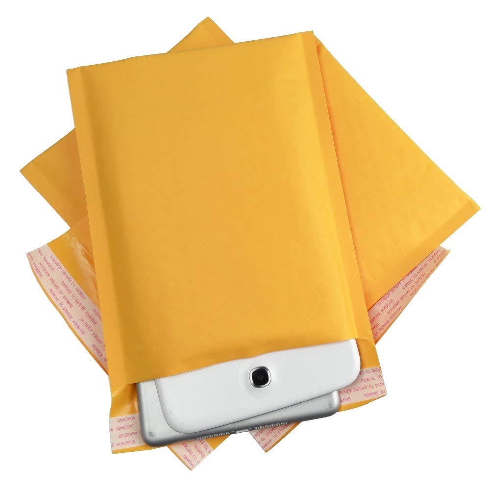 PackageZoom #000 4x8 Padded Envelopes Kraft Bubble Mailer Shipping Envelopes 500 Pack