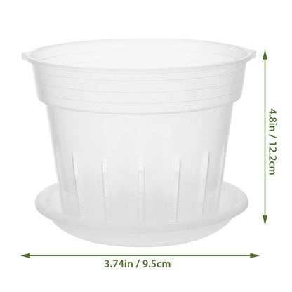 Happyyami 2 Sets Phalaenopsis Hard Planting Cup Large Orchid Pot Orchid Pot 8 inches Hanging pots houseplant pots Clear vases Indoor Plants Creative Plastic Flowerpots Gardening Plant Pot