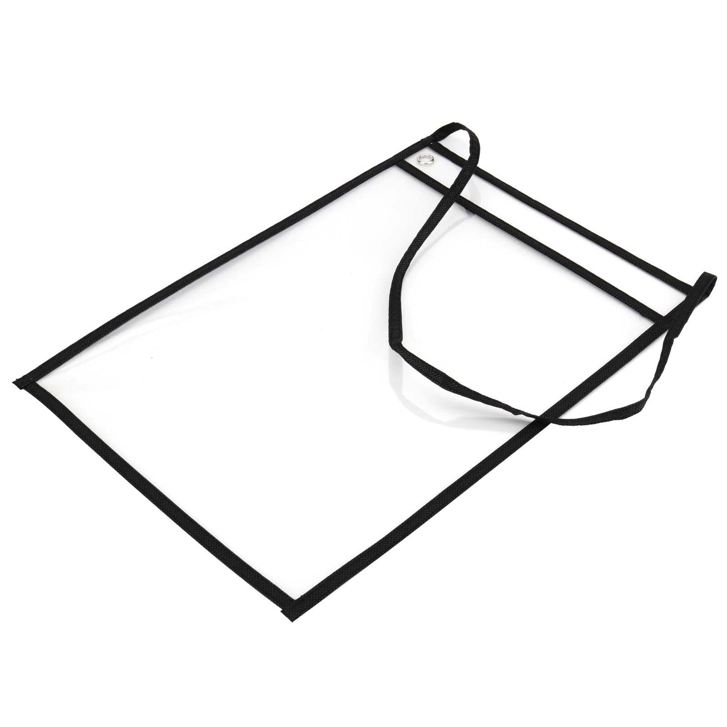 TAICHEUT 50 Pack 14 x 10 Inch Job Ticket Holders Work Order Holder, Shop Ticket Holders with Strap Hanging Sleeve for Paper, Files and Documents, Both Sides Clear