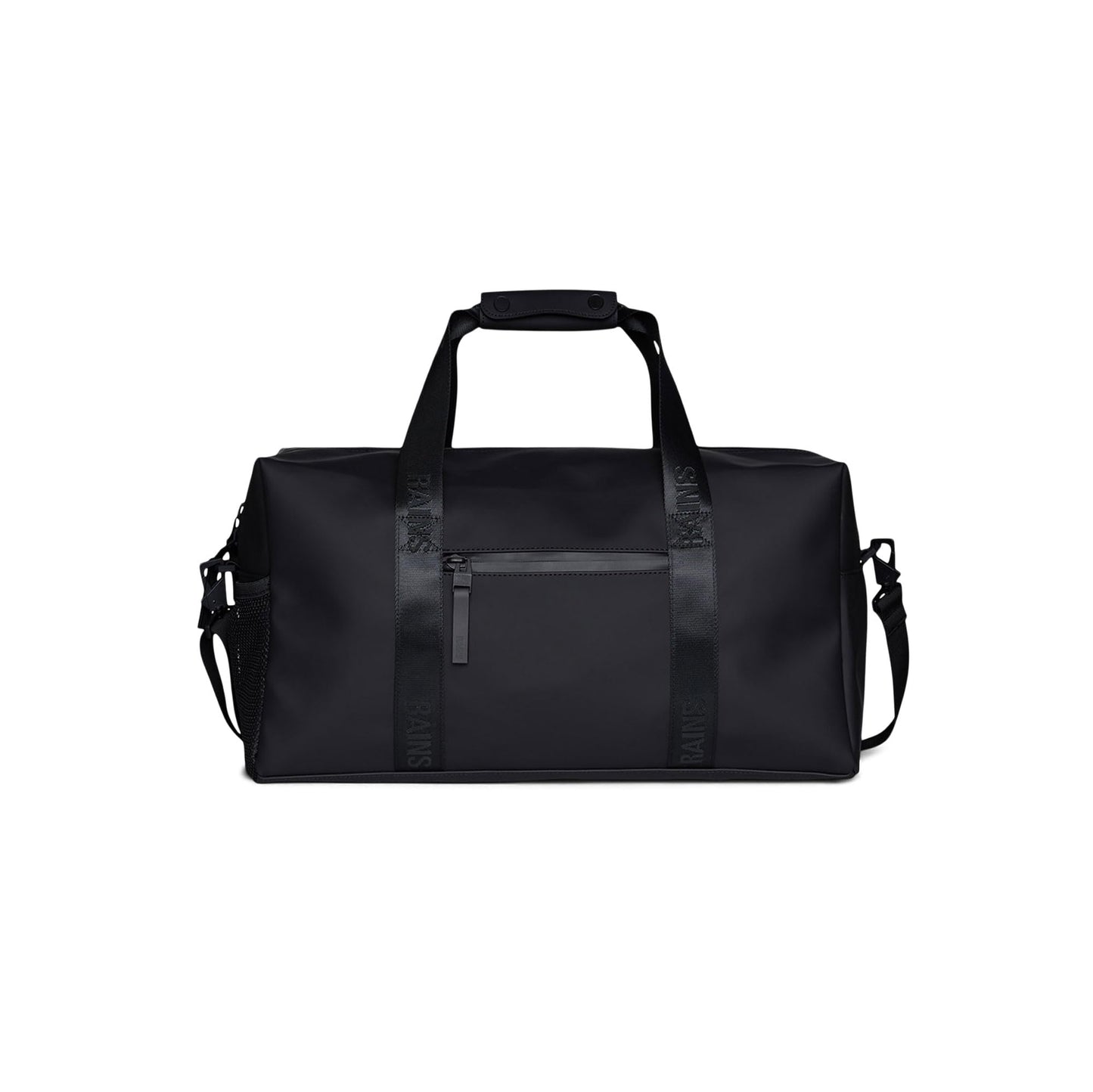 RAINS Trail Gym Bag - Black Gym Duffel Bag for Men and Women, Waterproof Material Sports Duffel Bags With Coated Zip, Detachable Shoulder Strap, 26 L - 2-Year Warranty