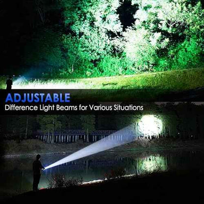 Flashlights High Lumens Rechargeable, 90,000 Lumen Super Bright Tactical Flashlight, High Powered Flash Light with 5 Modes, IPX7 Waterproof Flashlights for Home, Camping, Emergencies