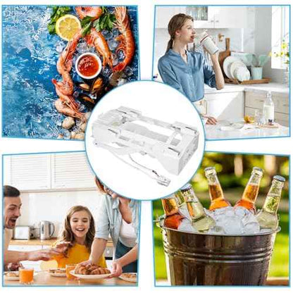 Upgraded 243297609 243297613 Ice Maker Replacement Parts Compatible with Electrolux Refrigerator Ice Maker Assembly, Replacement for 243297603 243297606 243297607