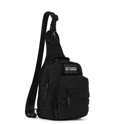 WOLFpak 9L Tactical Sling Bag (Alpha Black) Concealed Carry CCW Backpack |Military Crossbody EDC Daypack Molle Chest Shoulder Pack for Hiking, Travel, Work |