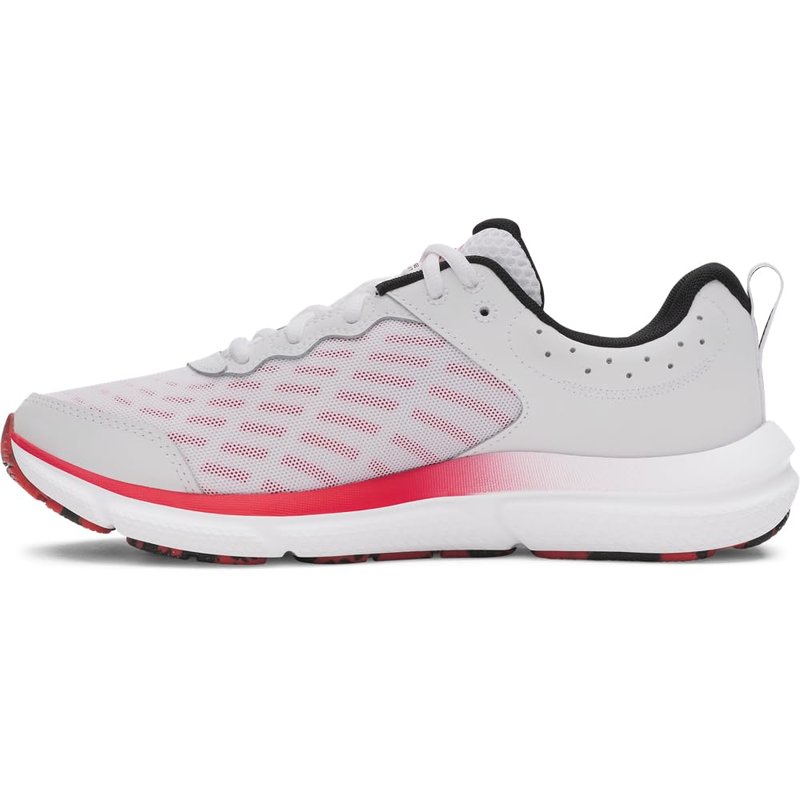 Under Armour Men's Charged Assert 10, (111) White/Racer Red/Black, 14, US