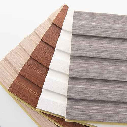 Art3d Slat Wall Panels, WPC Soundproof 3D Wall Paneling for Interior Wall Decor, TV Background, Samples 5-Pack 6 x 6 in.