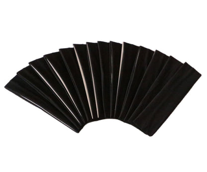 Sport Yoga Headbands,Pack of 14,Fashion Soft Elastic Polyester Sweatband Yoga Stretchy Headband for Women Man Girl (Black)