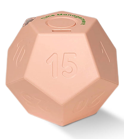 CREAVIVA Cube Pomodoro Timer - Flip to Start Countdown, Rechargeable Mini Productivity Timer for Study, Office, 11 Preset Times, Silent/Vibration, Time Management Tool for Kids & ADHD (Pink)