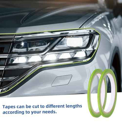 8 Rolls Green Pinstripe Masking Tape 1/8 Inch Width Thin Line Painters Tape for Painting Whiteboard Tapes Pinstriping Paint Tapes for Wall DIY Board Auto Paint