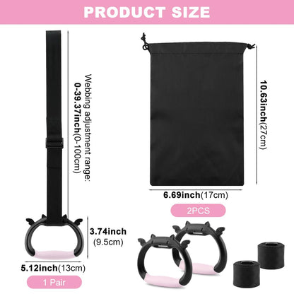 Zornaveli ‌Gymnastic Rings with Adjustable Straps, Heavy Duty 550lbs - Home Gym Equipment, Non-Slip Pull Up Rings for Workout, Strength Training Fitness Ring with Carry Bag‌