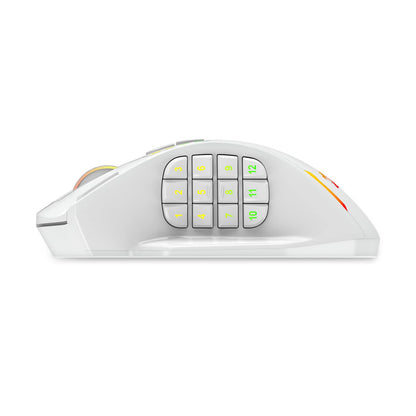 Redragon M913 Impact Elite Wireless Gaming Mouse, 16000 DPI Wired/Wireless RGB Mouse with 16 Programmable Buttons, 45 Hr Battery and Pro Optical Sensor, 12 Side Buttons MMO Mous
