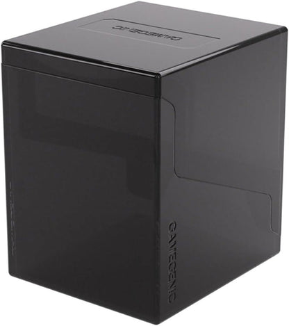 Gamegenic Bastion XL Deck Box - Secure Storage for 100+ Double-Sleeved Trading Cards | Compact Black Design