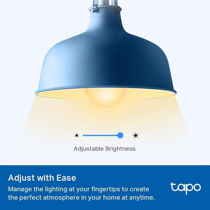 Tapo TP-Link Smart Light Bulbs, 800 Lumens (60W Equivalent), 2700K Soft Warm White LED Bulb, Dimmable, Compatible with Alexa and Google Home, No Hub Required, A19 E26, L510E (Pack of 48)