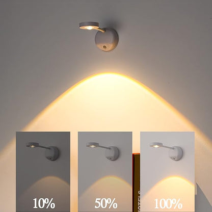 Wireless Picture Light - Battery Operated Art Display Light with Motion Sensor and Rotatable Tube