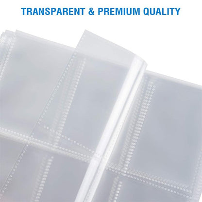 120 Pack 9 Pocket Page Protectors, Sooez Double Sided Trading Card Sleeves for 3 Ring Binder, Baseball Cards Holder, Protective Pages Sheets for Binders Album, Fit for Collectible Games, Sports Cards