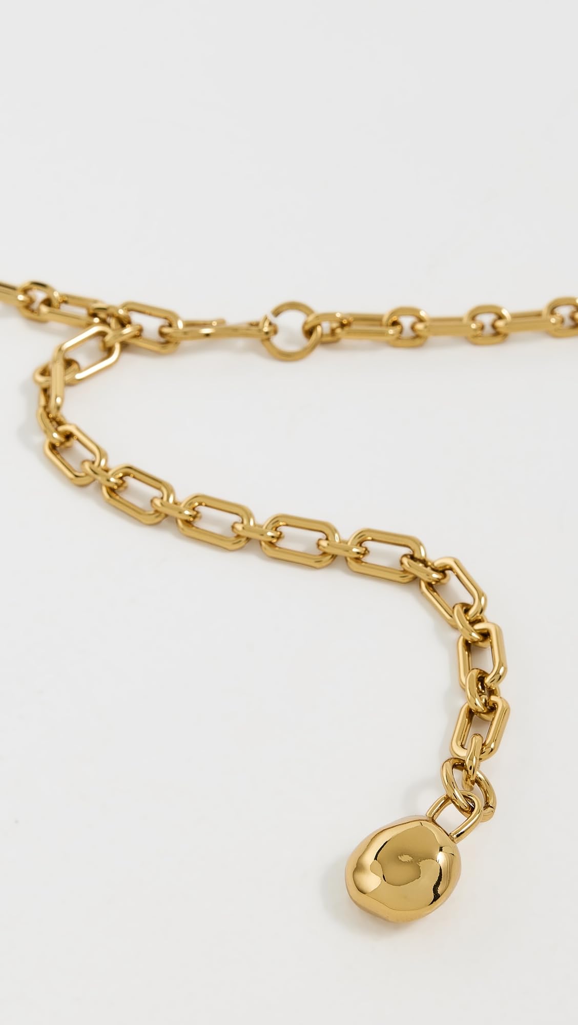 Madewell Women's Loop Chain Belt, Coffee Gold, XL-XXL