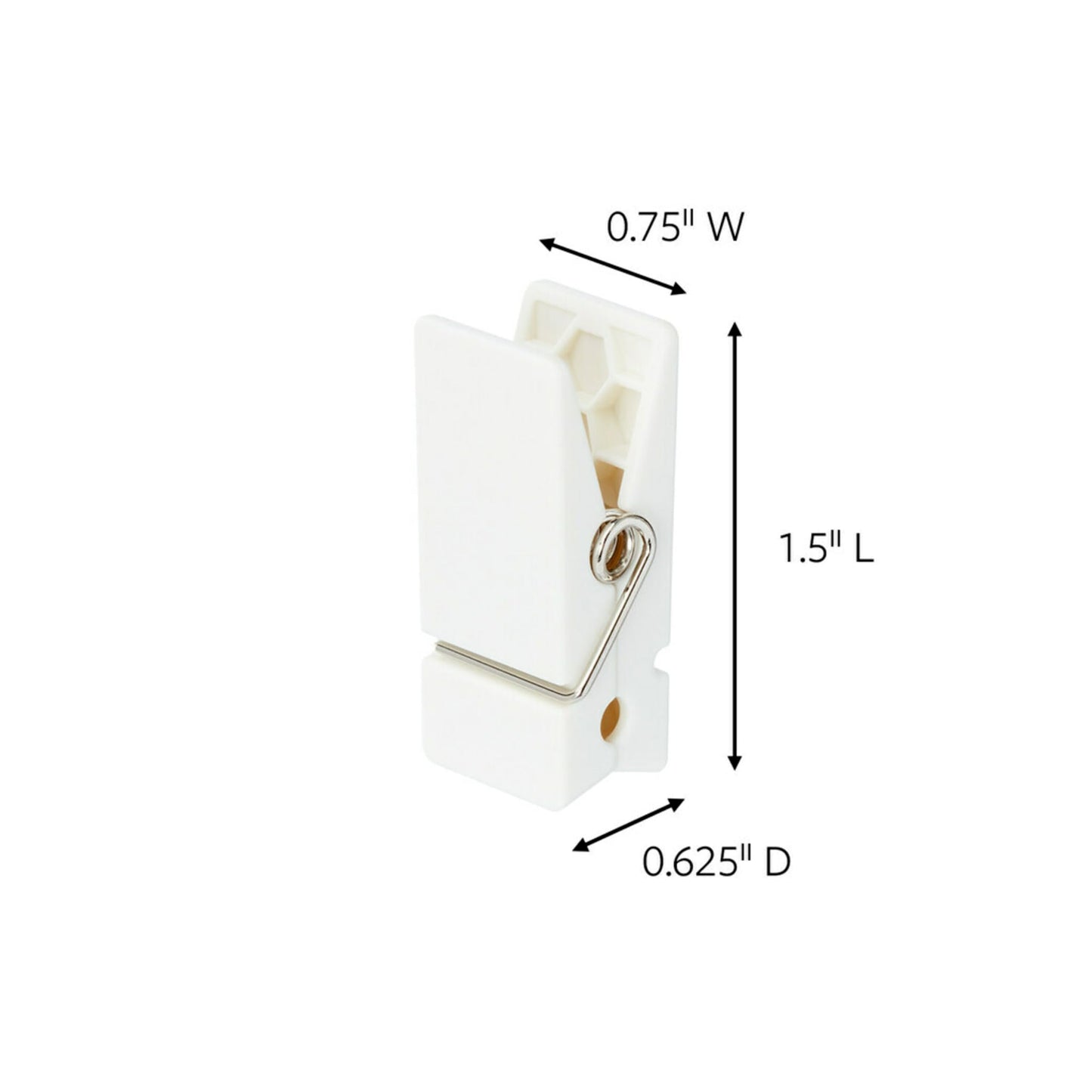 Command Spring Clips 2-Pack (16 Clips + 24 Adhesive Strips), White – Damage-Free Hanging of Photos, Notes, Lightweight Decorations, and Office Organization – No Tools Required