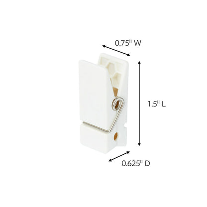 Command Spring Clips 2-Pack (16 Clips + 24 Adhesive Strips), White – Damage-Free Hanging of Photos, Notes, Lightweight Decorations, and Office Organization – No Tools Required
