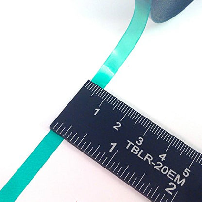 1/4" Wide High Temp Masking Tape for Powder Coating, Custom Painting, Hydrodip, Sublimation - Green Polyester Silicone Adhesive