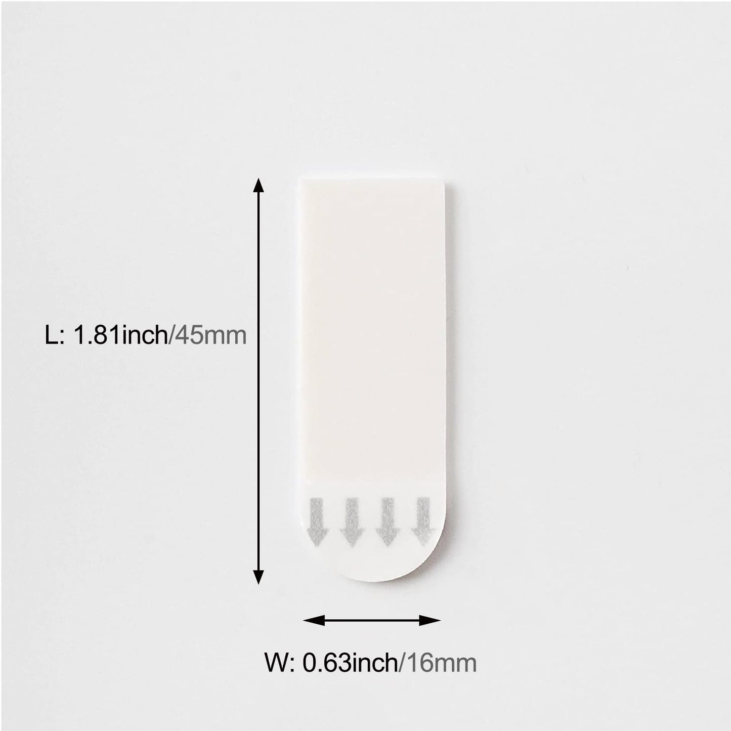 132 Pack Small Replacement Adhesive Strips Refill, Poster Strips, Damage-Free Hanging Strips for Wall Hooks, No Tools Removable Sticky Strips for Home, Office, and Dorm Decor, White Adhesive