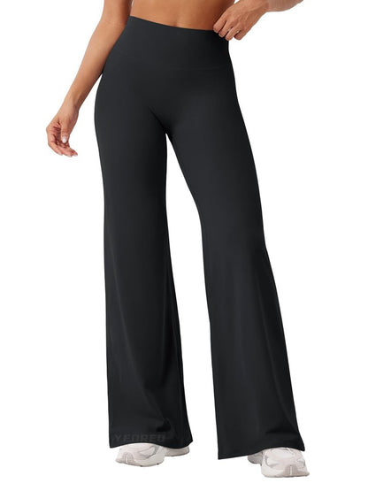 YEOREO Workout Leggings Womens No Front Seam Straight Leggings 31.5" High Waist Buttery Eddiy Gym Yoga Pants Black XS