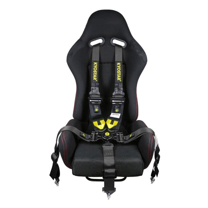 Kyostar 5 Point Safety Harness Racing Seat Belt 2"+3" Camlock Quick Release Premium Quality Heavy-Duty Soft Webbing Universal Black