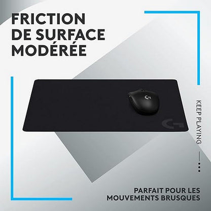 Logitech G G240 Cloth Gaming Mouse Pad, Optimised for Gaming Sensors, Moderate Surface Friction, Non-Slip Mouse Mat, Mac and PC Gaming Accessories, 340 x 280 x 1 mm