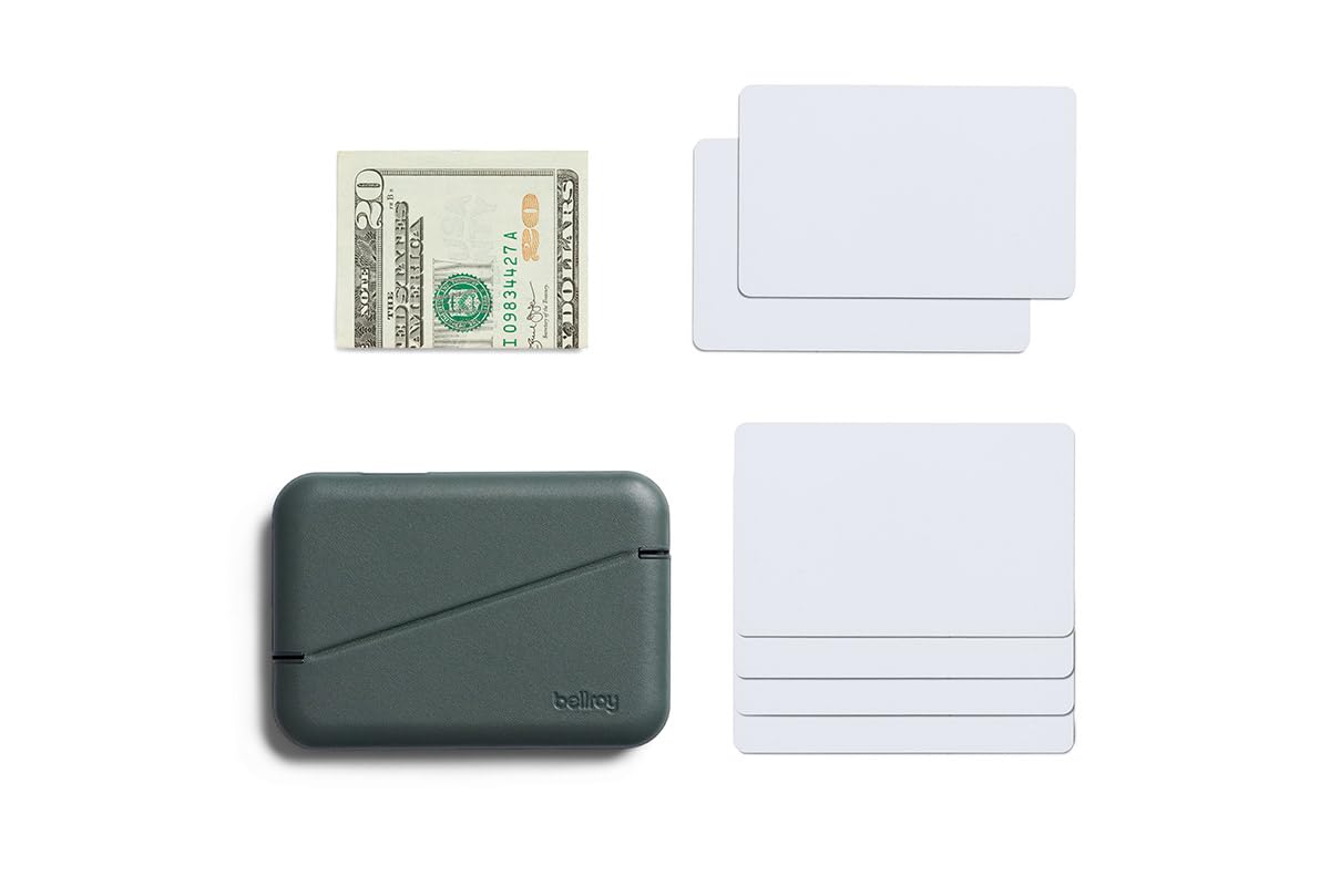 Bellroy Flip Case Second Edition – (Card Case, Hardshell Wallet) - Everglade