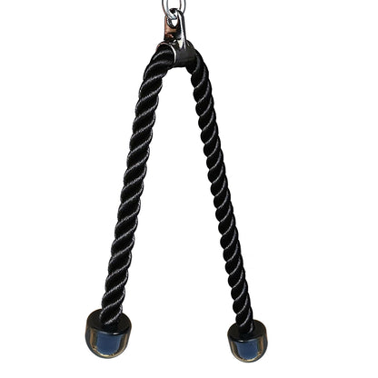 KORIKAHM Long Tricep Rope, Rope Pull Down Attachment 47 55 Inch Length Long, Tricep Rope Cable Attachment, Tricep Pull Down Rope for Home Gym Pulley System,Cable Machine Attachment (Length 47")