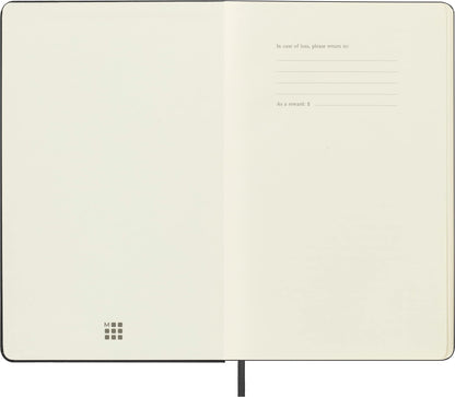 Moleskine Classic Notebook, Large, Plain, Black, Hard Cover (5 x 8.25)