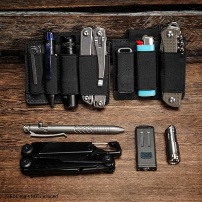 VIPERADE PL7 EDC Organizer Holder, Elastic Accessories Pouch with Hook and Loop Closure for Backpack, Tactical Vest, EDC Bag