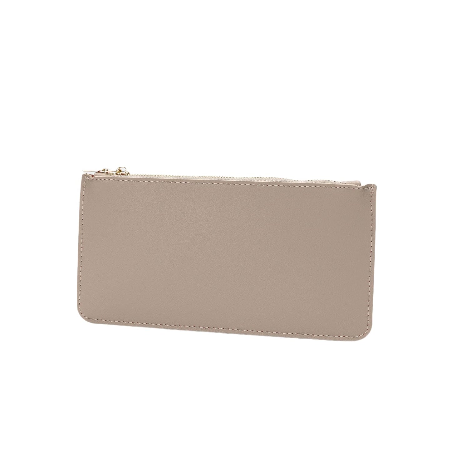 YONBEN Pencil Pen Case Stationery Case Pouch Bag (Khaki,Faux leather)