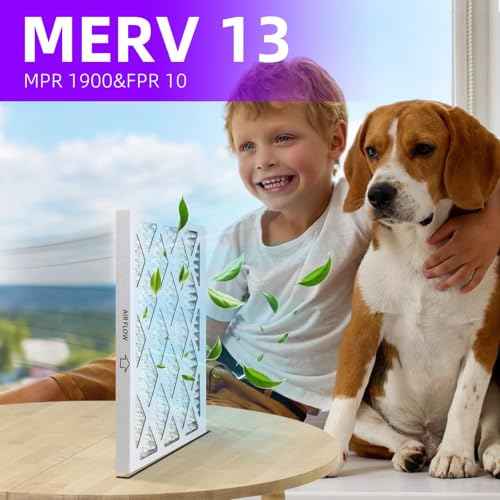 16x24x1 MERV 13 (6-Pack) Pleated Air Filter (Actual Size: 15.75"x23.75"x0.75") MPR 1900 & FPR 10, Furnace Air Filters,16x24x1 air filter