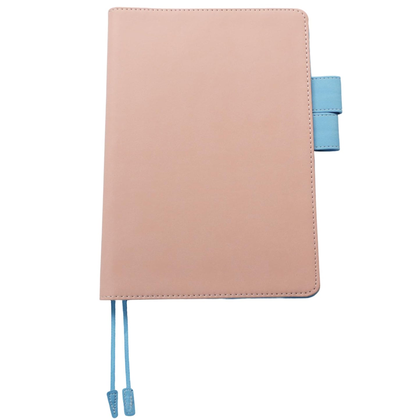 Fromthenon A5 PU Faux Leather Cover for Notebook Planners, Refillable Planner Case [Cover Only] (Pink)