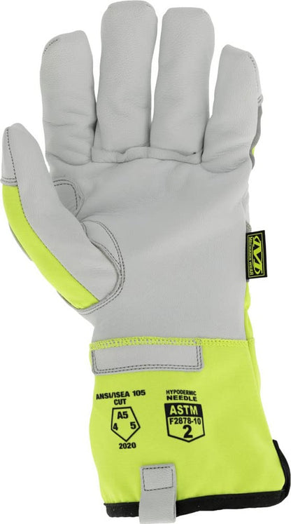 Mechanix Wear Industrial Needle Stick Hi-Viz (Large, Hi-Viz Yellow)