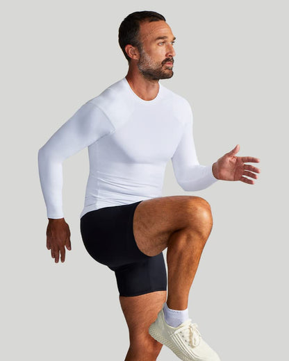 Tommie Copper Men's Pro-Grade Shoulder Support Shirt I UPF 50, Long Sleeve Compression Shirt, Upper Body & Posture Support