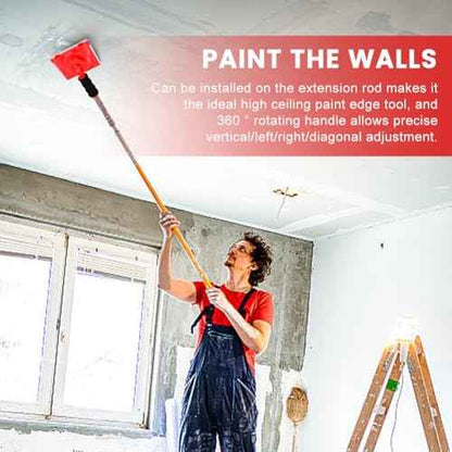 Paint Edger Trimmer with 2 Replacement Pads, Edge Painting Tool for Walls, Ceilings, Corners & Trims Applicator, Edge Trimmer Tool