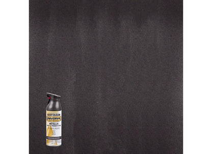Rust-Oleum 314558 Universal All Surface Metallic Spray Paint, 11 oz, Black Stainless Steel