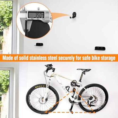 Eapele Bike Pedal Hanger Bicycle Wall Mount Horizontal Hanger, Heavy-duty 10GA Steel Plates Made, Support to 150lb, Compatible with Platform Pedal, Clipless Pedal, and Hybrid Pedal£¨3pcs£©
