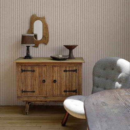 Tempaper x Charles Street Stripe Textured Removable Peel and Stick Wallpaper, 20.5 in X 16.5 ft, Made in The USA