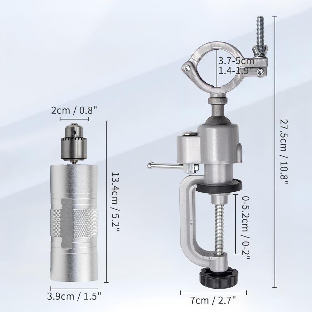 BAUSATZ Leather Polishing Machine, Leather Edge Burnishing Machine, Electric Leather Edge Burnisher Polisher Tool 10pcs Leather Burnisher Bits, Adjustable Speed (0-24000RPM) Polishing Grinding Machine
