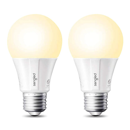Sengled Smart Light Bulbs, Zigbee Hub Required, Works with Alexa and SmartThings, Voice Control with Google Home and Echo with built-in Hub, Soft White 60W Equivalent A19 Dimmable Smart Bulbs, 4-Pack