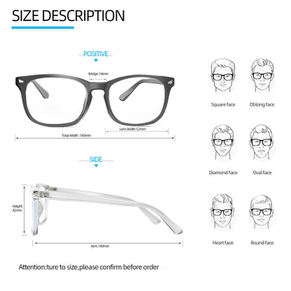 NZKNP Blue Light Glasses for Woman,Blue Light Glasses,Blue Light Glasses Men,Bluelight Glasses Womens,Blue Light Blocking Glasses,Clear Black Fake Glasses,Gaming Glasses Accessories,Computer Glasses